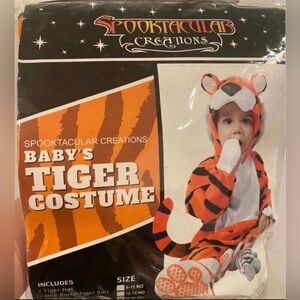 Baby's Tiger Costume - Orange and White
